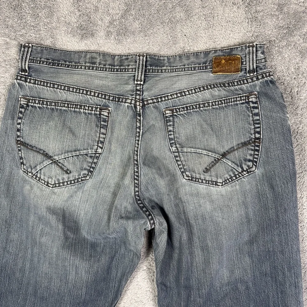BKE Jeans Mens 38x34 Seth Bootcut Button‎ Fly Whisker Cowboy Baggy Y2K Grunge